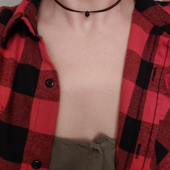 Black Choker Necklace | Cord Choker Native Tribe - Picture 3 of 13